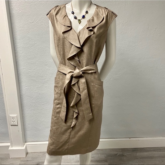 Classiques Entier Dresses & Skirts - *SOLD* Classiques Entier Ruffle Front Belted Dress